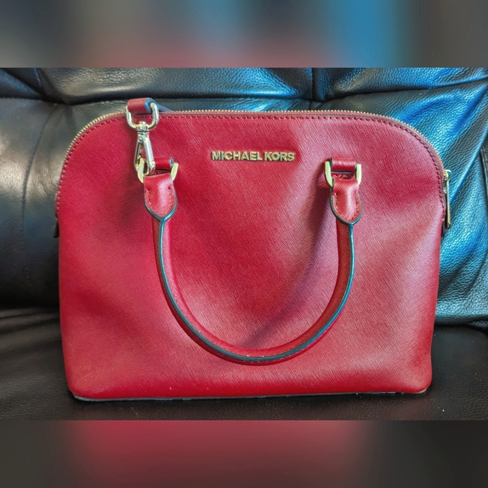 Maroon Michael Kors Purse